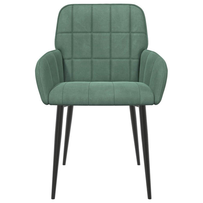 Scaune de dining 2 pcs Catifea Verde Mării 57 x 50 x 85 cm WALTI