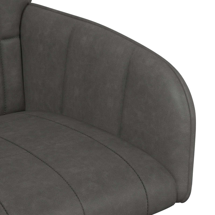 Scaune de dining 2 pcs Piele artificială Negru 57 x 50 x 85 cm WALTI