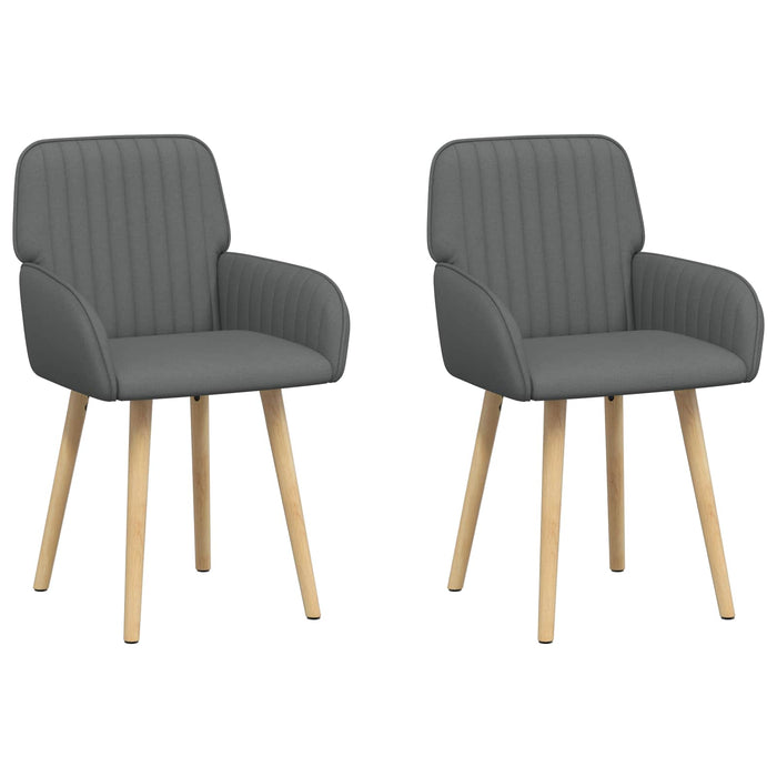 Scaune de dining 2 pcs Țesătură Gri închis 56,5 x 50 x 87,5 cm WALTI