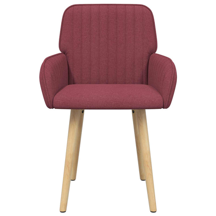 Scaune de dining 2 pcs Țesătură Roșu Vin 56,5 x 50 x 87,5 cm WALTI