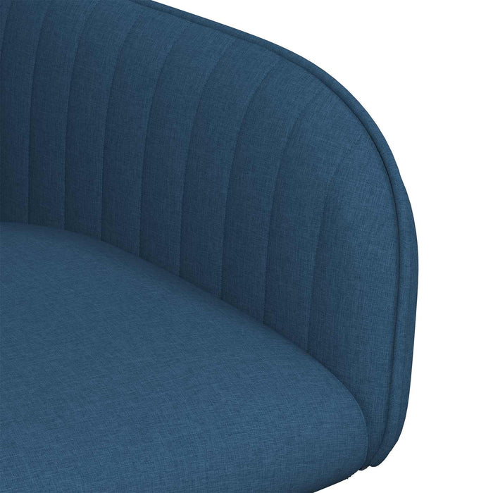Scaune de dining 2 pcs Țesătură albastru 56,5 x 50 x 87,5 cm WALTI