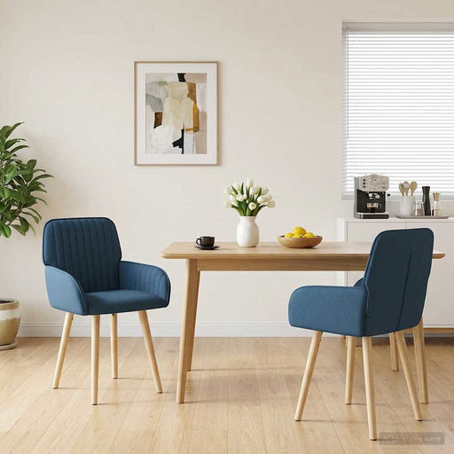 Scaune de dining 2 pcs Țesătură albastru 56,5 x 50 x 87,5 cm - WALTI WALTI
