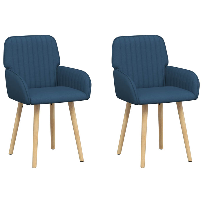 Scaune de dining 2 pcs Țesătură albastru 56,5 x 50 x 87,5 cm WALTI