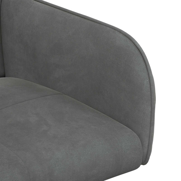 Scaune de dining 2 pcs Catifea Gri închis 59 x 56,5 x 86 cm WALTI