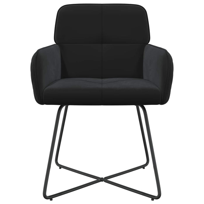Scaune de dining 2 pcs Catifea Negru 59 x 56,5 x 86 cm WALTI