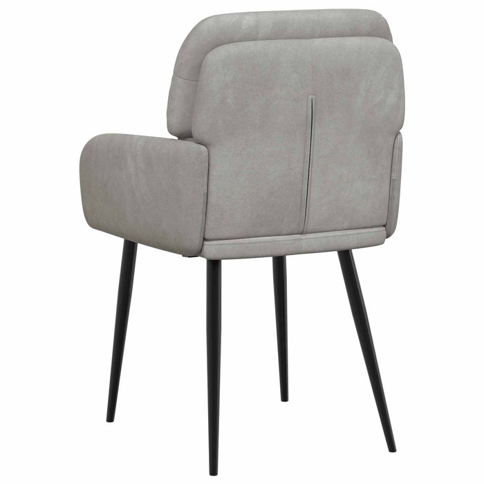 Scaune de dining 2 pcs Catifea Gri deschis 59 x 59,5 x 90 cm WALTI