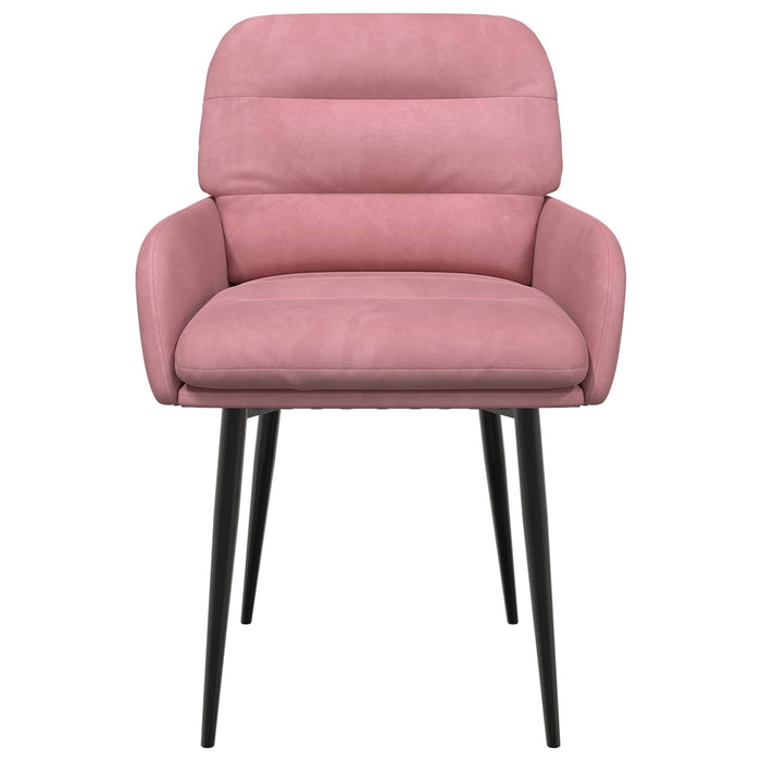 Scaune de dining 2 pcs Catifea Roz 59 x 59,5 x 90 cm WALTI