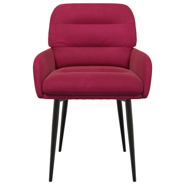 Scaune de dining 2 pcs Catifea Roșu Vin 59 x 59,5 x 90 cm WALTI