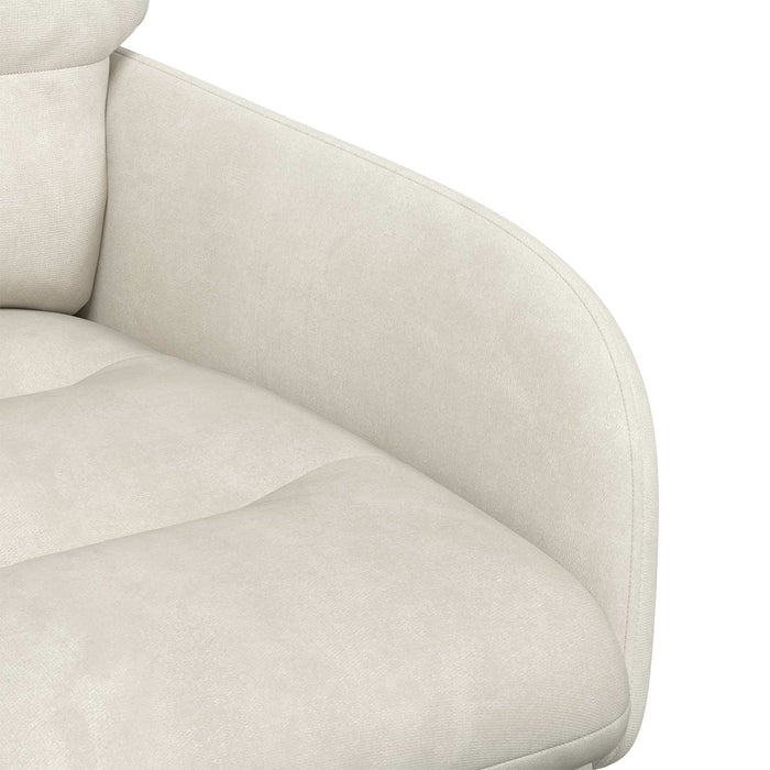 Scaune de dining 2 pcs Catifea Crem 59 x 59,5 x 90 cm WALTI