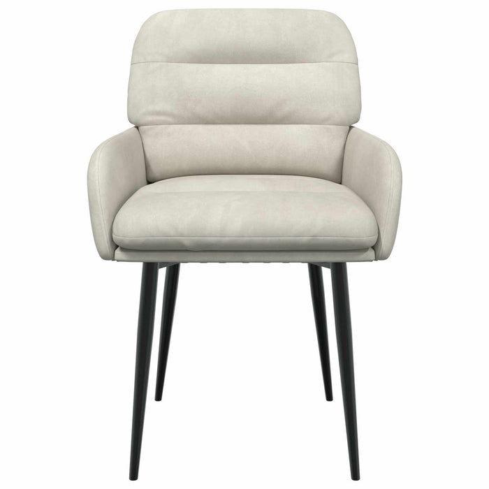 Scaune de dining 2 pcs Catifea Crem 59 x 59,5 x 90 cm WALTI