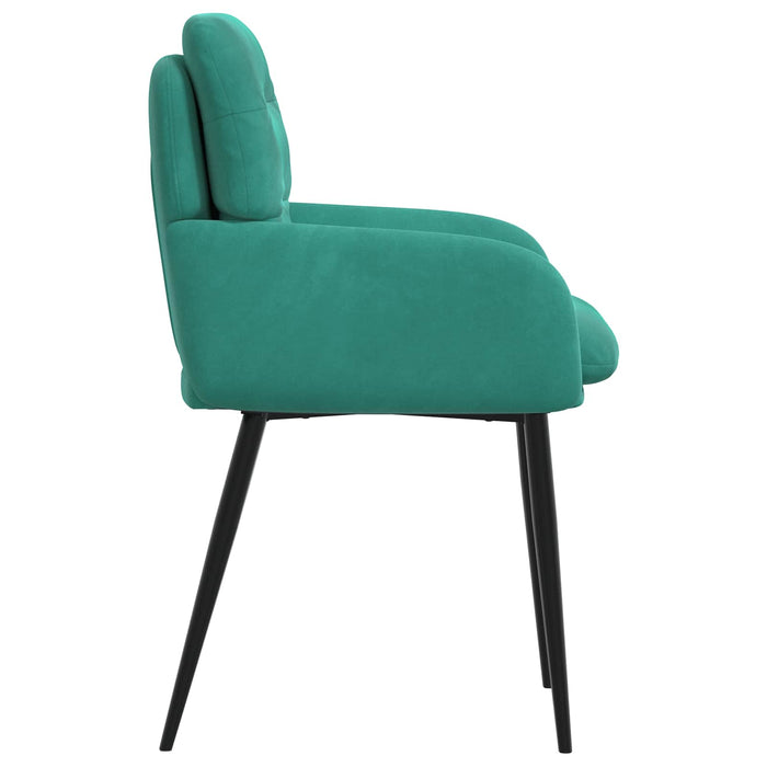 Scaune de dining 2 pcs Catifea Turcoaz 59 x 59,5 x 90 cm WALTI