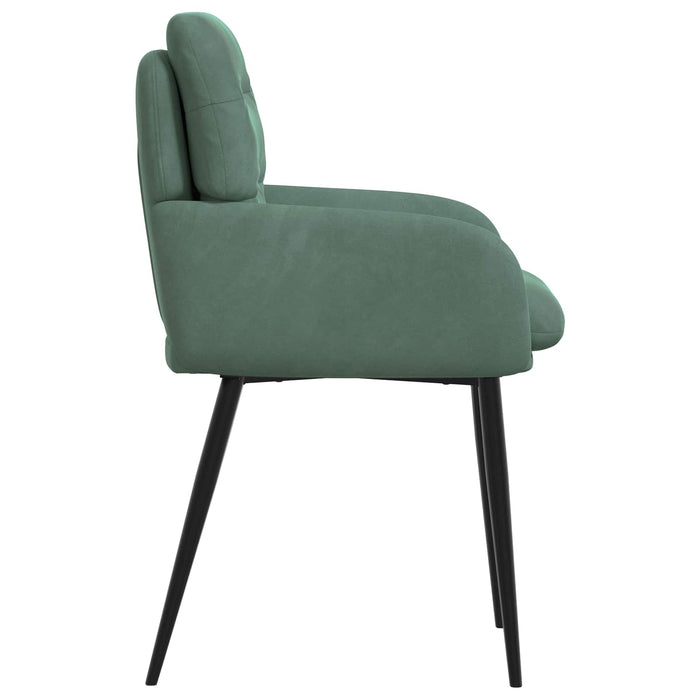 Scaune de dining 2 pcs Catifea Verde Mării 59 x 59,5 x 90 cm WALTI