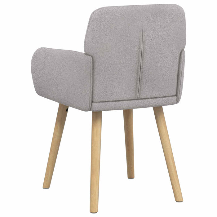 Scaune de dining 2 pcs Bouclé Gri deschis 59 x 57 x 85 cm WALTI