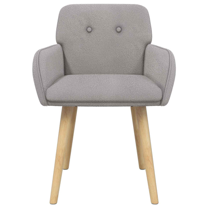 Scaune de dining 2 pcs Bouclé Gri deschis 59 x 57 x 85 cm WALTI