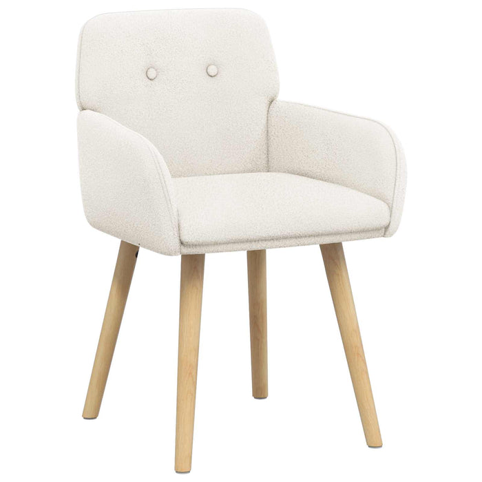 Scaune de dining 2 pcs Bouclé Crem 59 x 57 x 85 cm WALTI