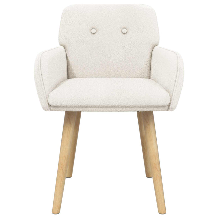 Scaune de dining 2 pcs Bouclé Crem 59 x 57 x 85 cm WALTI