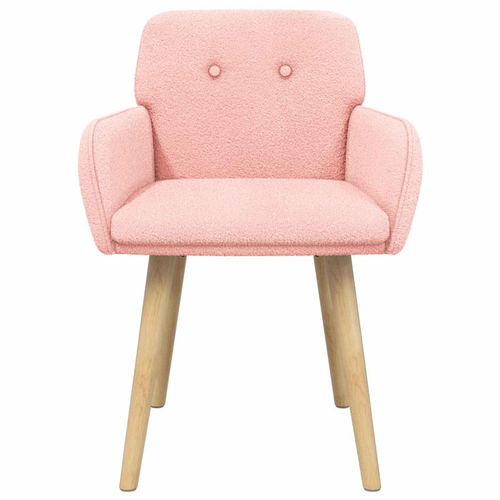 Scaune de dining 2 pcs Bouclé Roz 59 x 57 x 85 cm WALTI