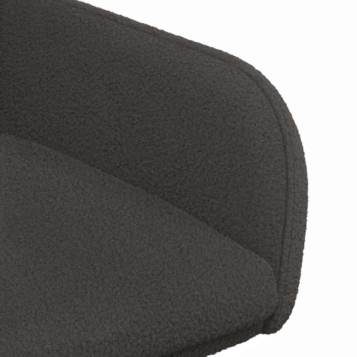 Scaune de dining 2 pcs Bouclé Gri închis 59 x 57 x 85 cm WALTI