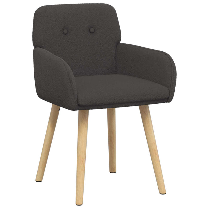 Scaune de dining 2 pcs Bouclé Gri închis 59 x 57 x 85 cm WALTI