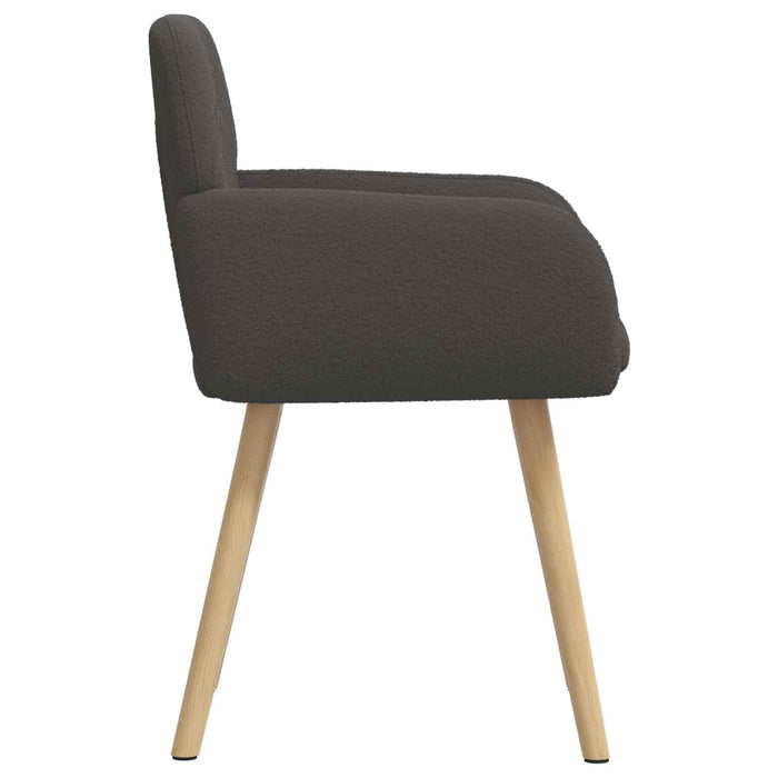 Scaune de dining 2 pcs Bouclé Gri închis 59 x 57 x 85 cm WALTI