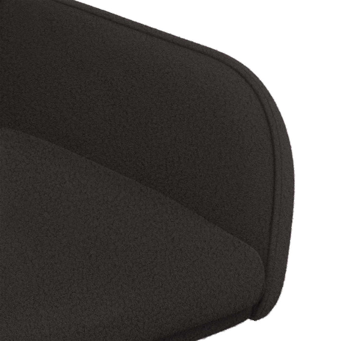 Scaune de dining 2 pcs Bouclé Negru 59 x 57 x 85 cm WALTI