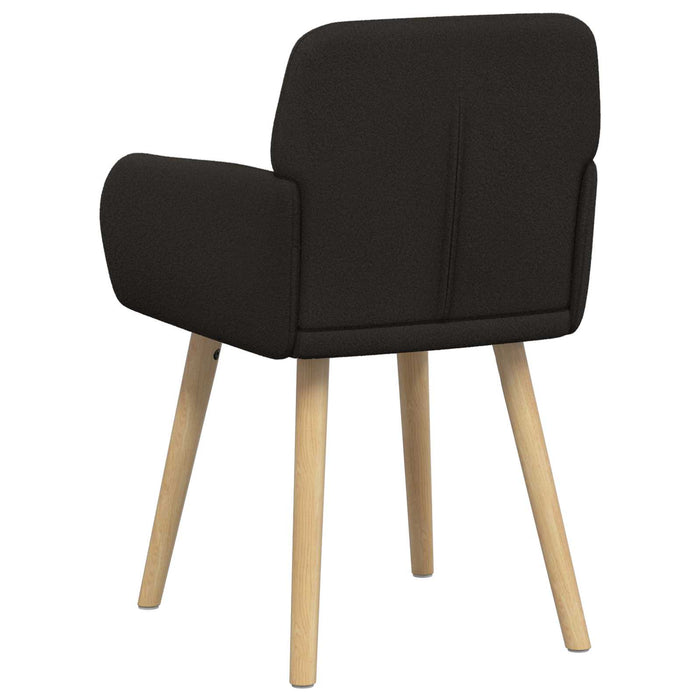 Scaune de dining 2 pcs Bouclé Negru 59 x 57 x 85 cm WALTI