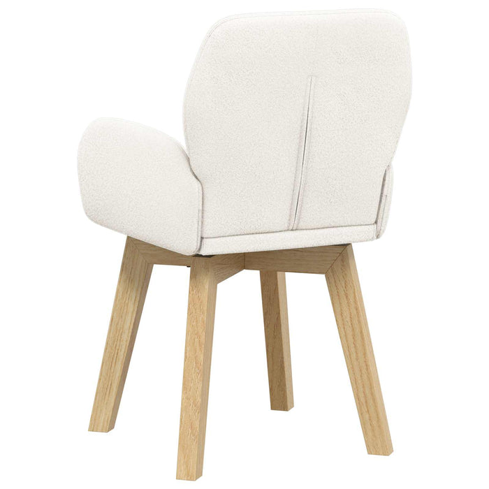 Scaune de dining rotative 2 pcs Bouclé Crem 54 x 58 x 87 cm WALTI