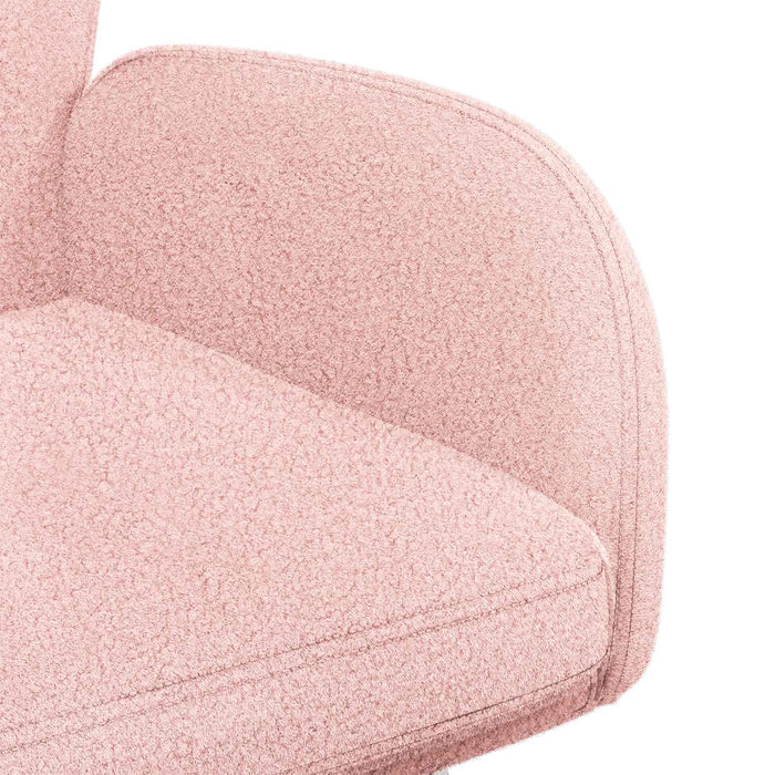 Scaune de dining rotative 2 pcs Bouclé Roz 54 x 58 x 87 cm WALTI