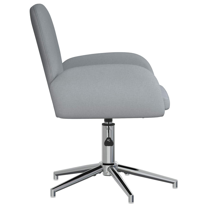 Scaun de birou rotativ 54 x 58 x 90 cm Gri deschis Țesătură WALTI