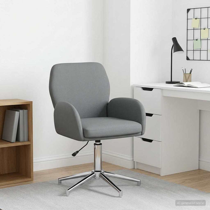 Scaun de birou rotativ 54 x 58 x 90 cm Gri închis Țesătură WALTI