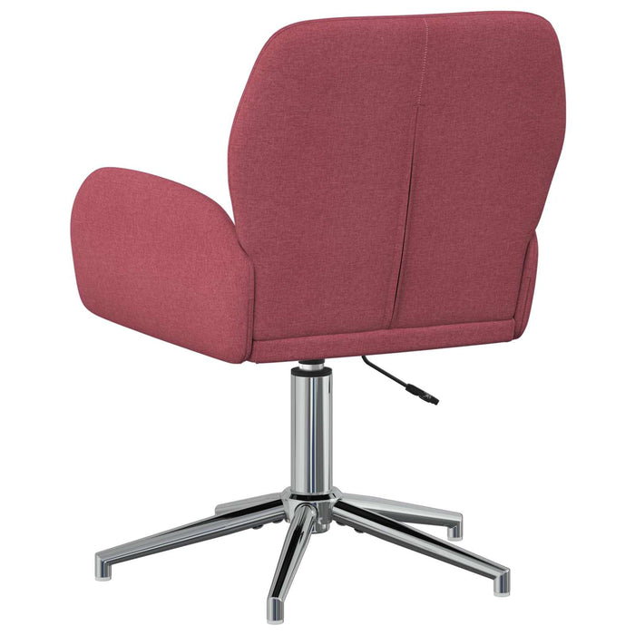 Scaun de birou rotativ 54 x 58 x 90 cm Roșu Vin Țesătură WALTI