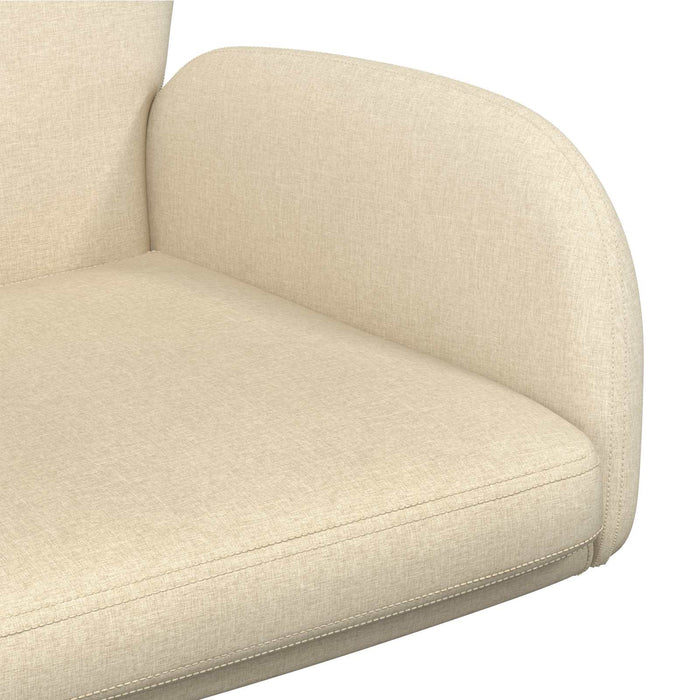 Scaun de birou rotativ 54 x 58 x 90 cm Crem Țesătură WALTI