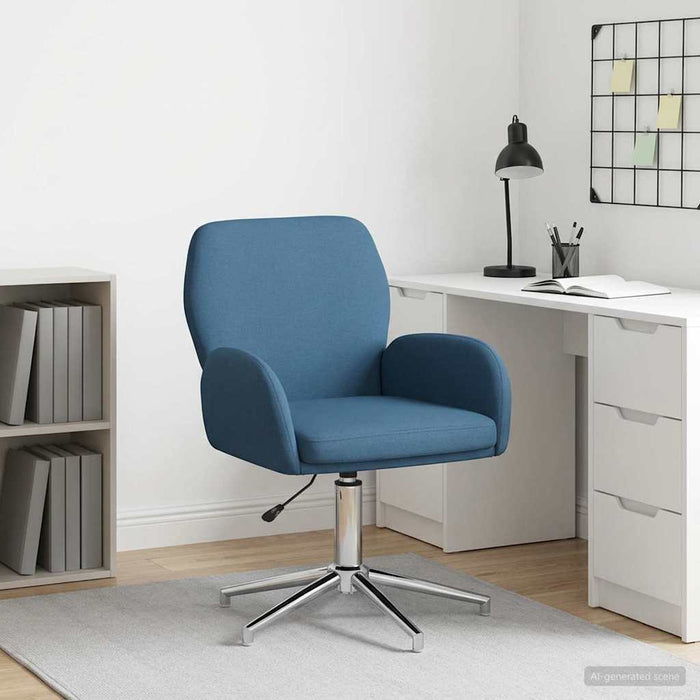 Scaun de birou rotativ 54 x 58 x 90 cm albastru Țesătură WALTI