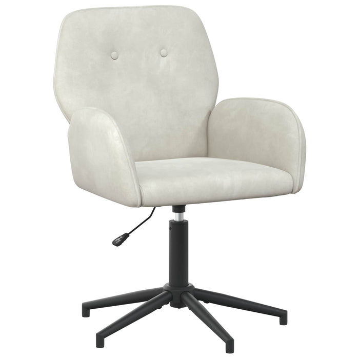 Scaun de birou rotativ 54 x 55 x 90 cm Crem Catifea WALTI