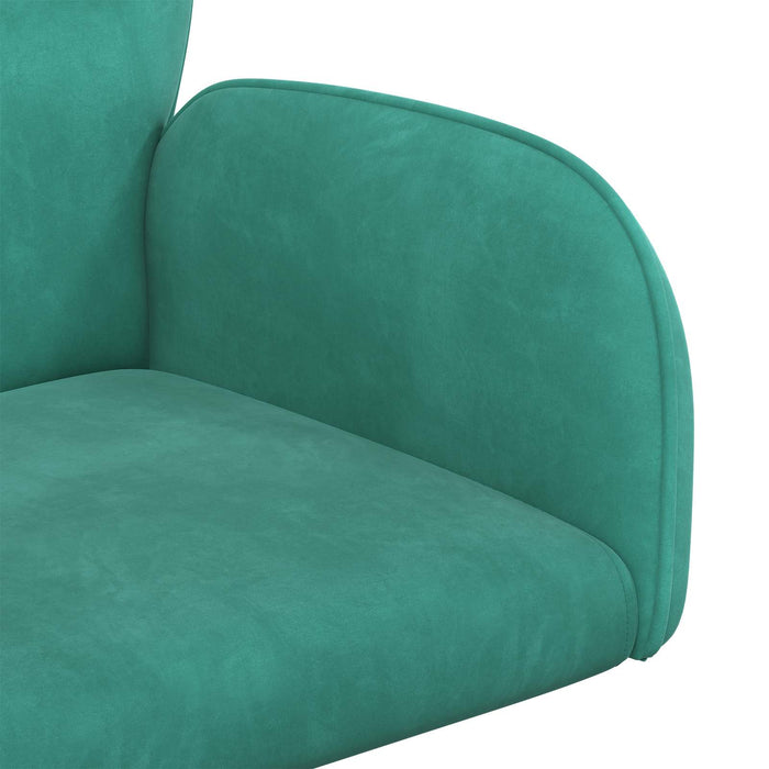 Scaun de birou rotativ 54 x 55 x 90 cm Turcoaz Catifea WALTI