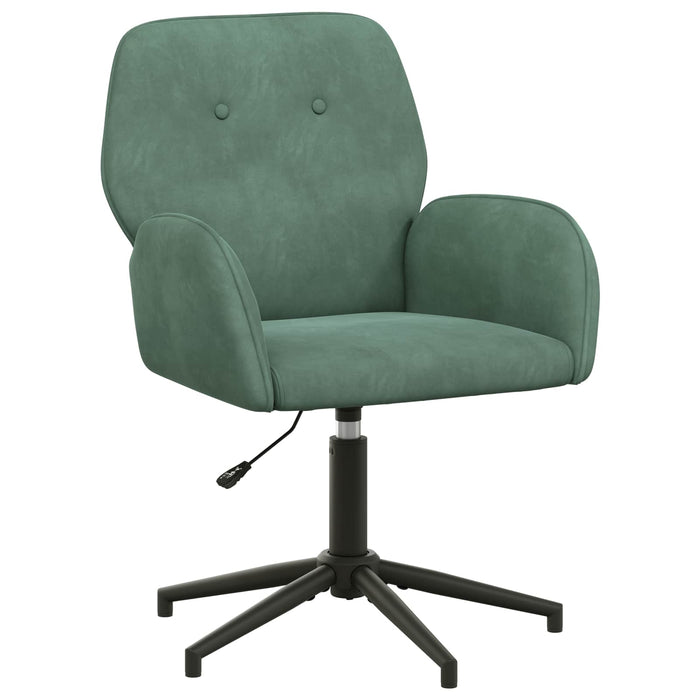 Scaun de birou rotativ 54 x 55 x 90 cm Verde Mării Catifea WALTI