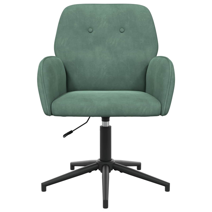 Scaun de birou rotativ 54 x 55 x 90 cm Verde Mării Catifea WALTI