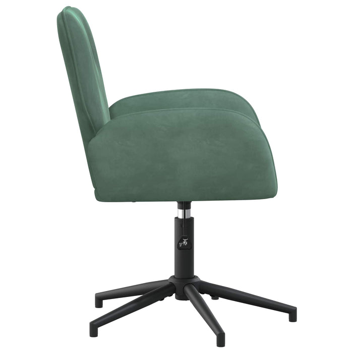 Scaun de birou rotativ 54 x 55 x 90 cm Verde Mării Catifea WALTI