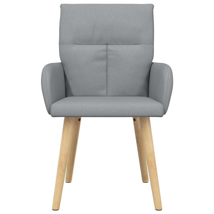 Scaune de dining 2 pcs Țesătură Gri deschis 60 x 56 x 96 cm WALTI