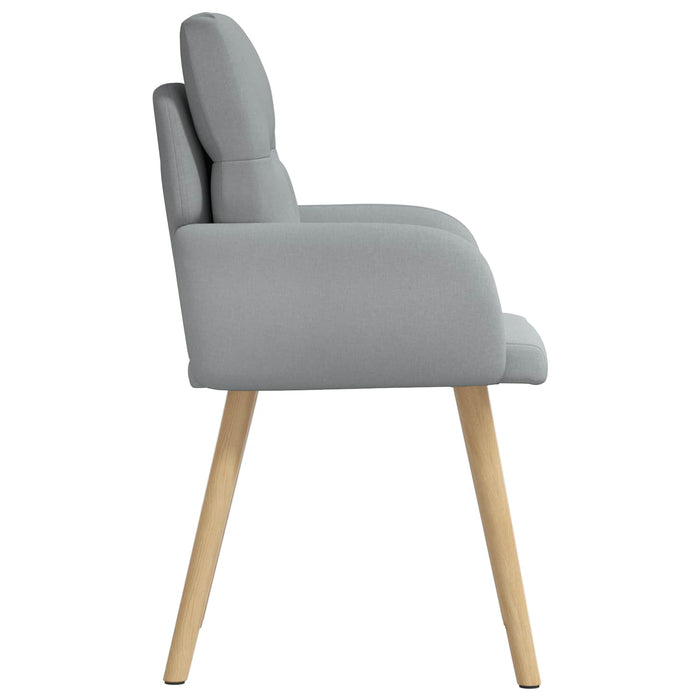 Scaune de dining 2 pcs Țesătură Gri deschis 60 x 56 x 96 cm WALTI