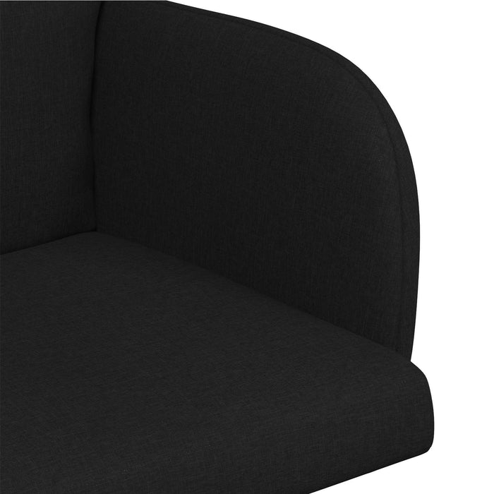 Scaune de dining 2 pcs Țesătură Negru 60 x 56 x 96 cm WALTI