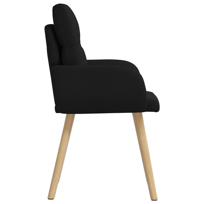 Scaune de dining 2 pcs Țesătură Negru 60 x 56 x 96 cm WALTI