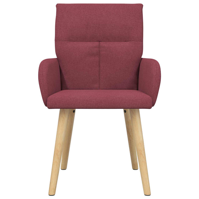 Scaune de dining 2 pcs Țesătură Roșu Vin 60 x 56 x 96 cm WALTI