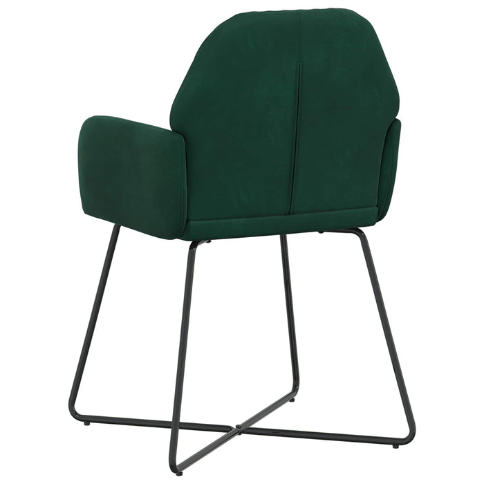 Scaune de dining 2 pcs Catifea Verde închis 55 x 50 x 84 cm WALTI