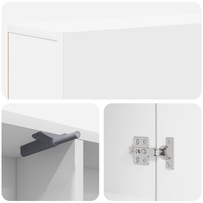 Cadru pentru șemineu Alb 102 x 18 x 100,5 cm Lemn prelucrat WALTI
