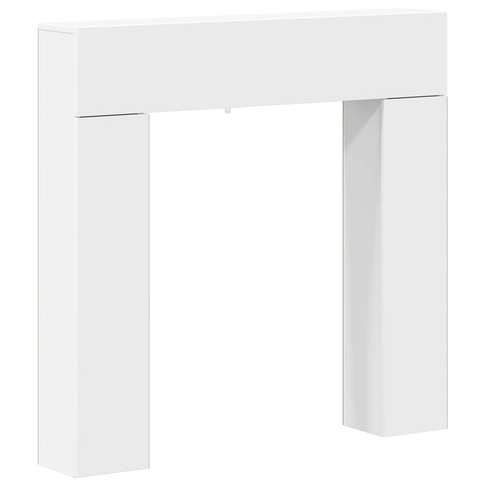 Cadru pentru șemineu Alb 102 x 18 x 100,5 cm Lemn prelucrat WALTI
