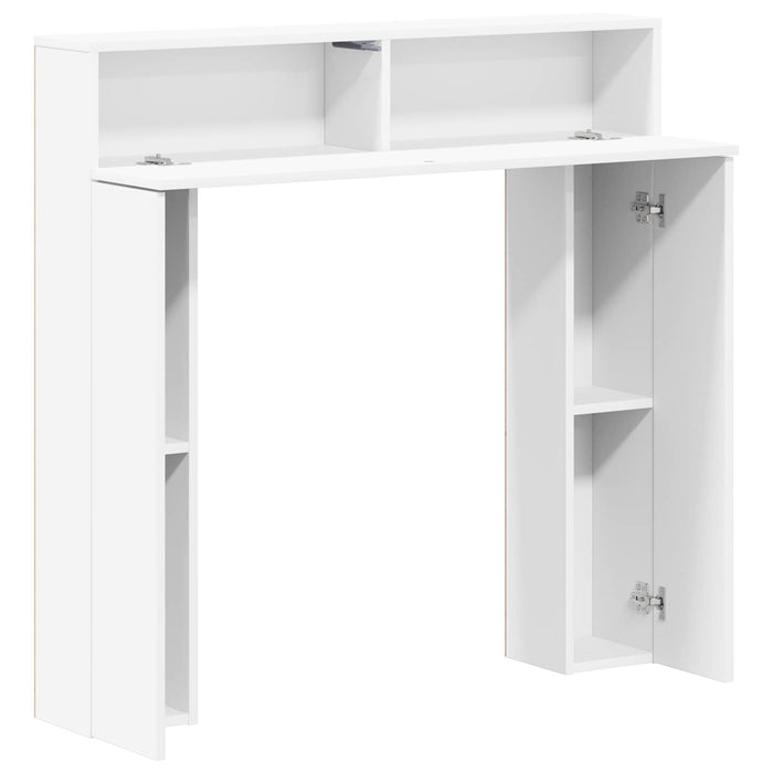 Cadru pentru șemineu Alb 102 x 18 x 100,5 cm Lemn prelucrat WALTI