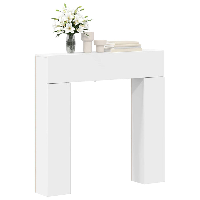 Cadru pentru șemineu Alb 102 x 18 x 100,5 cm Lemn prelucrat WALTI