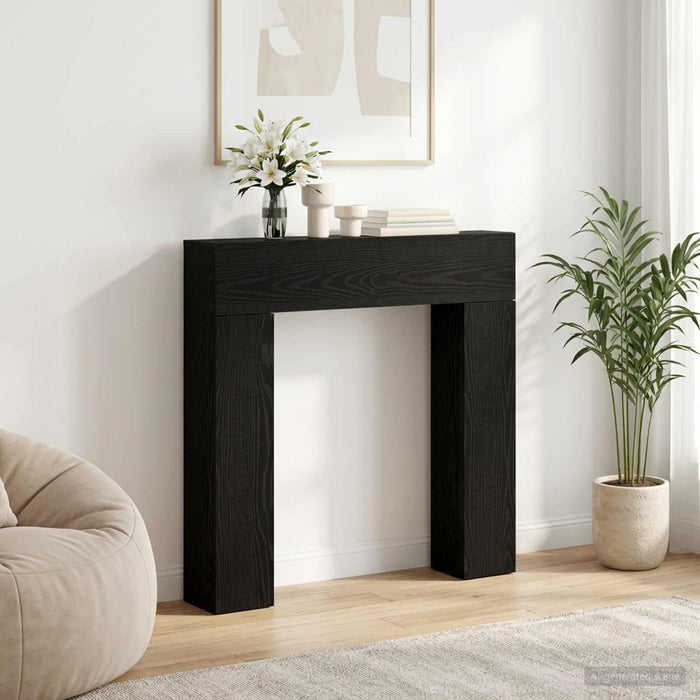 Cadru pentru șemineu Stejar Negru 102 x 18 x 100,5 cm WALTI
