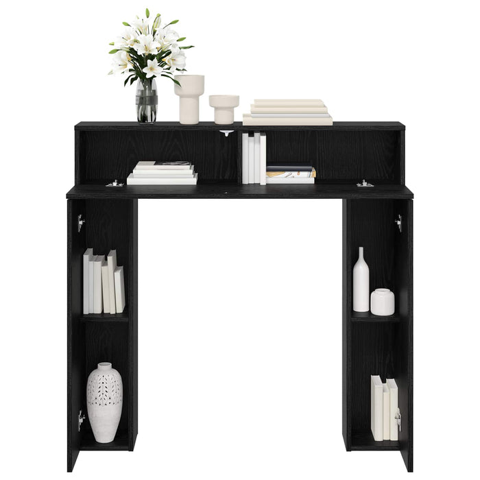 Cadru pentru șemineu Stejar Negru 102 x 18 x 100,5 cm WALTI